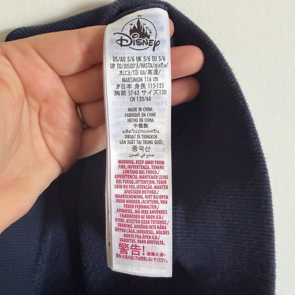 Disneyland Mickey Mouse Kids Navy Blue Crewneck Sweater size 5/6 EUC - Picture 4 of 5